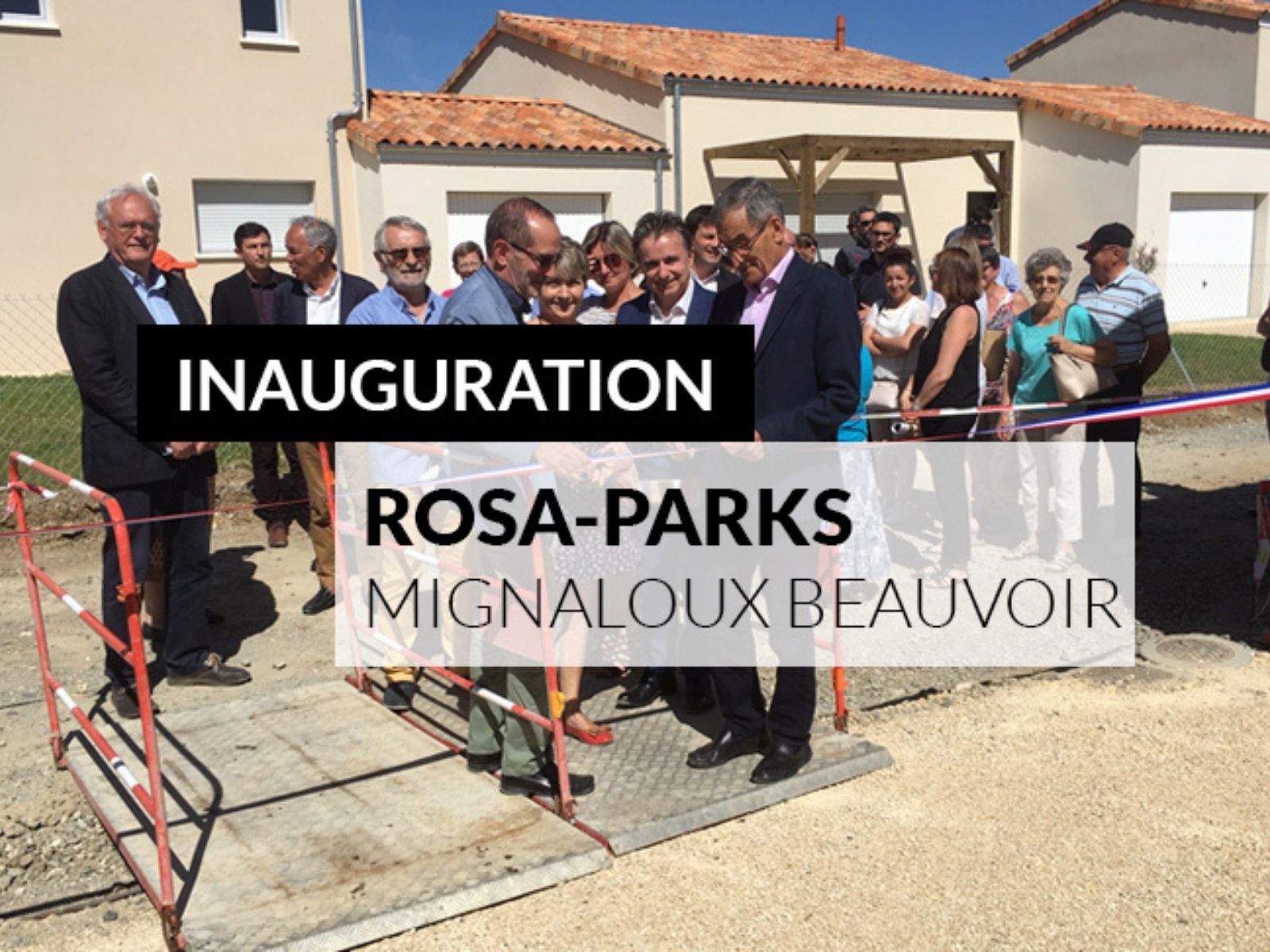 Inauguration du programme Rosa Parks à Mignaloux-Beauvoir (86)